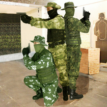 Russian Russian military fans Special Forces KMX combat suit suit suit coat green man white flower ruins CP