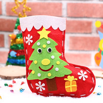 Christmas stockings diy creative handmade material package kindergarten Christmas decoration gift bag childrens gift bag