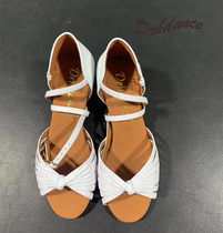 Drhdance womens Latin dance shoes Childrens leather dance shoes Dance training competition professional Latin shoes for girls
