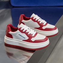 Runaway not tired~AD Hepburn summer small white shoes 5CM thick-soled genuine leather breathable casual cowhide sneakers womens shoes