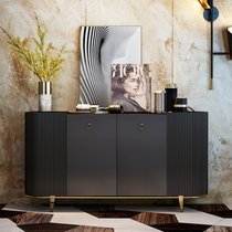 Italian light luxury entrance cabinet Modern simple rock plate dining side cabinet Villa designer style home storage decorative cabinet