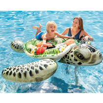 INTEX Children Simulation Sea Turtle Sea Sea - Sea - Sea - sea - sea - sea adult large water inflatable float and thicken swimming turtle bed