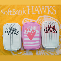 Japan NPB Baseball team FUKUOKA SoftBank HAWKS FUKUOKA SoftBank HAWKS PU bag Storage bag Wallet