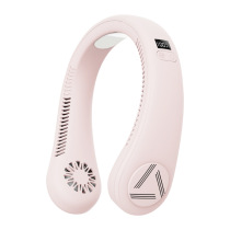 Summer new refrigeration ice feeling neck fan us portable leafless silent outdoor lazy cooling cooling fan