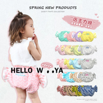 2022 Summer Korean version baby boy baby boy candy pants cute and trendy outside wearing small hot pants bag fart pants