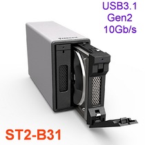 ST2-B31 USB3 1 Gen2 10Gb Aluminum alloy array cabinet RAID hard disk box support Thunderbolt 3USB4
