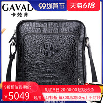 Carvanti avocado leather single shoulder bag male and American upscale multifunction business mens bag zipper genuine leather men skew cross-pack