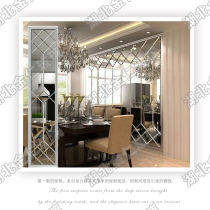 Custom art glass background Diamond car side spelling mirror restaurant living room Hotel KTV art glass mirror