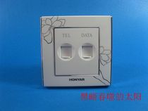 Hongyan switch socket impression · Lan VE series computer plus telephone socket VE86ZD8-ZD4