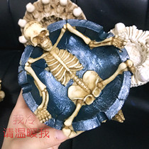 New creative personality Fashion ashtrays Trend Decorative Retro Furnishing Pendulum with gift Skull Head Smoke Cylinders