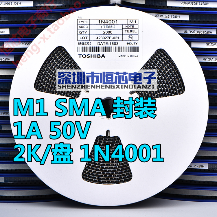 Ƭ M1 1N4001 1A/50V SMA/DO-214ACװ 12000