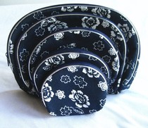 Wuzhen specialty retro blue printed cloth pastoral style bag National style coin purse coin bag cosmetic bag