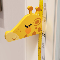 Childrens height wall stickers 3d three-dimensional household baby room height stickers Removable cartoon measuring instrument ruler artifact