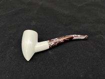 Turkish master F YAVUZ Fernan Yavuz finely carved meerschaum pipe E63