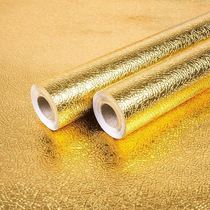 Gold foil wallpaper gold aluminum foil paper moisture-proof stickers self-adhesive gold foil waterproof instant stickers Buddha niche background decoration wallpaper
