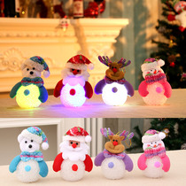 Christmas decorations Glowing EVA Little Snowman Night Light Christmas Gift Christmas Tree Pendant Ornaments
