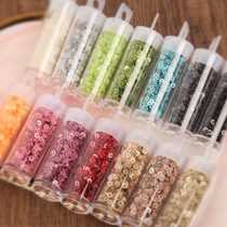 Mr. Elk Deer 3mm gold scallion pink flat slice sequin Diy-style embroidered bead embroidered solid embroidered hand-sewn clothing accessories