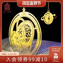 Palace Museum Taobao Cultural and Creative time Metal hollow bookmark Ancient style creative Chinese style stationery Graduation gift official store