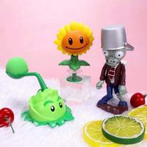 Cake Decoration Plant Zombie Wars Plastic Paparazzi Swing Piece Scene Placement Doll Children Toys Iron