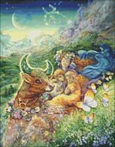 Cross stitch electronic drawings 2428HAE twelve constellations Taurus 450W * 572H90 color XSD source file