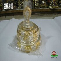 Nepal pure hand silver and gold manza plate