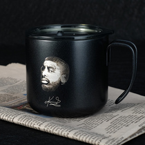 VSTEN Kobe Curry Durant Kyrie Irving stainless steel industrial wind coffee cup water cup