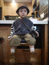 Inkstone Home Han Edition Boy Machia 2022 Chunqius new baby cardio-hoodie childrens vest 100 hitch a child ocean gas tide