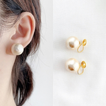 Large cotton pearl ear clip Mosquito Coil Dish Ear Nail Superior Style Retro Port Air Type Earrings Without Earhole Womens Ear Accessories