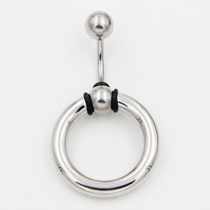 Titanium steel puncture PA ring BCR universal ring Yin ring male boy tie ring heavy extra thick large