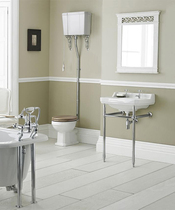 Burlington retro classic basin bracket bathroom art basin bracket basin double hole faucet basin