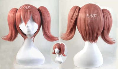 taobao agent Lucky Star Kobayashi Young Chuan You Skull Palace Song Multi -Pink Double Ponytail Anime Cosplay Cosplay fake wig
