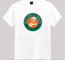 French Open tennis T-shirt Lycra cotton short-sleeved spring and summer clothes peripheral accessories Casual sports jersey top Four slam