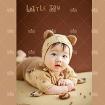 Spades home Cream COOKIE COOKIE cookies 100 days baby photography theme knitted clothes