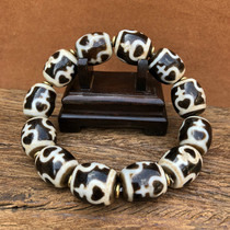 Tibetan Tianzhu Tibetan treasure bottle Tianzhu bracelet genuine to pure agate chalcedony package pulp oil weathering clear