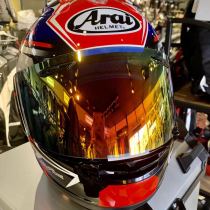 Japan imports ARAI RX-7X NEO original fitted helmet lenses sunglasses sunglasses sunglasses plated blue gold and silver green