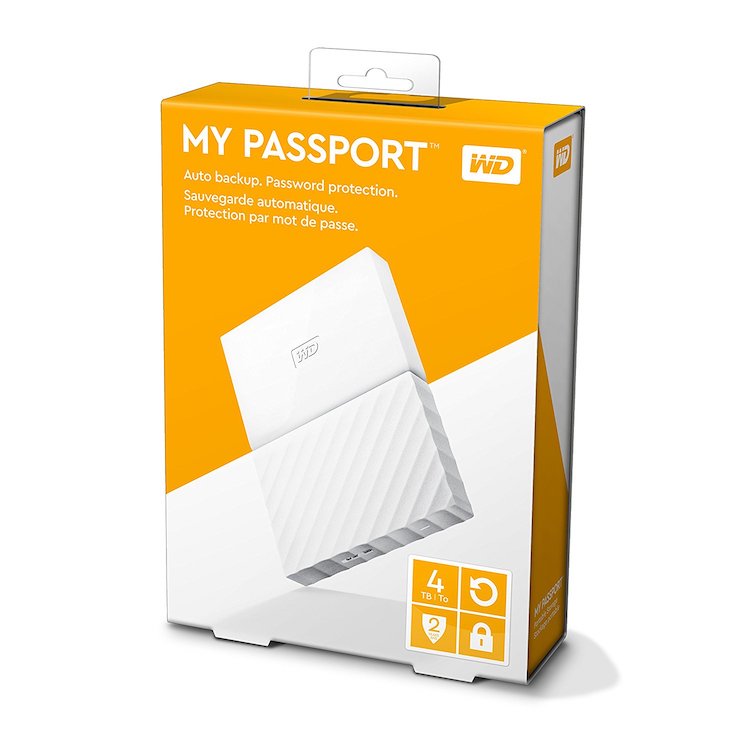 WD Western Data 4TB Mobile Hard Disk USB3.0 Hardware Encryption My Passport Portable 4T