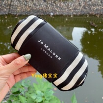Zuma Long black and white striped silk British light eye mask