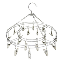 Stainless steel thick wire clip 20 clip drying rack multi clip drying rack baby hanger socks rack