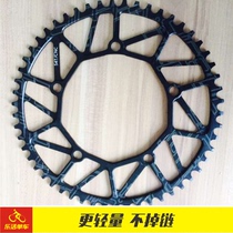 Litepro Hollow positive and negative tooth single disc folding car Ultra-light hollow CNC 50 52 545658BCD130