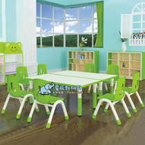 New kindergarten luxury plastic table and chair childrens set table and chair liftable table and chair learning table fireproof board table and chair