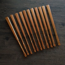 9 5 inch 18 square old Jade bamboo folding fan blank Sugong ultra-thin fan surface various shape head Suzhou pure handicraft