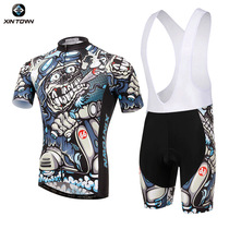 XINTOWN new charger cycling suit with short sleeve suit bicycle suit summer wet sweating clothes