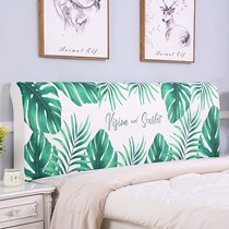 New bedside cover cover Nordic wind bed head cover soft bag dust cover bed back cover elastic cloth 1 5 bed 1 8 bed