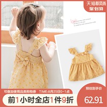  Ah Mi la childrens clothing baby baby summer 2021 new girls camisole skirt Western princess dress