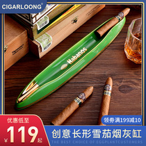 Fashion ceramic cigar ashtray Office Home personality large ashtray European creative long ashtray