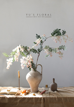 Simulation flower locust tree florist style natural wind single branch fake flower indoor home Decorative Photography Props Big Branches