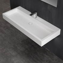 White artificial stone wall-mounted large basin basin washbasin washbasin basin Ultra-deep laundry basin Under the basin customization