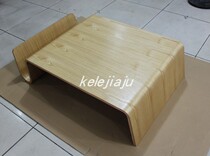 CL905 Table coffee table with wood bending and wood white oak primary color walnut color