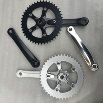 Hot sale promotion dental disc crank aluminum alloy action Dead flying racing dental disc single speed 44t black silver