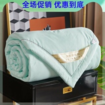 Summer air conditioning silk quilts full cotton four pieces of pure color bed sheet Pure Cotton Lace Fashion Warm Summer Burst